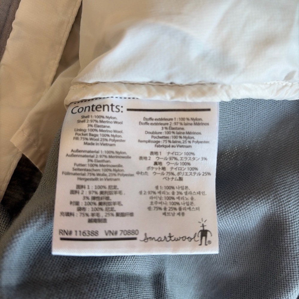 Smartwool PhD Smartloft divide jacket Gray Full-Z… - image 6